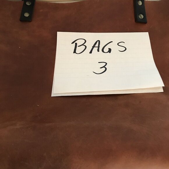 Portland Leather Goods Classic Honey Brown Leather Medium Tote Bag - Picture 12 of 12